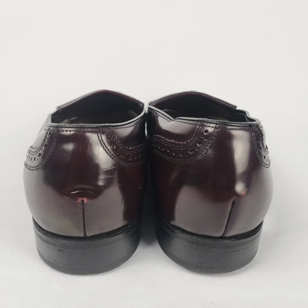 Florsheim Men's 10.5‎ Lexington Wingtip Dress Shoe Tassel Burgundy Leather